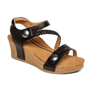 Aetrex Avril Quarter Strap Wedge