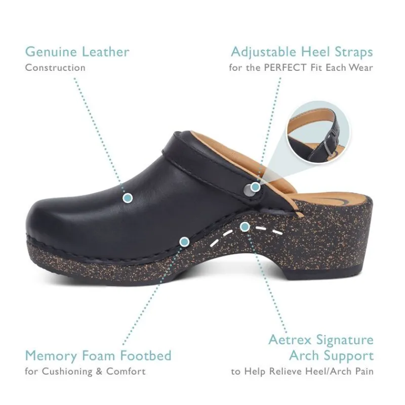Aetrex Beckie Cork Clog