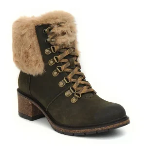 Aetrex Brooklyn Weather-Friendly Fur Lace Up Boot