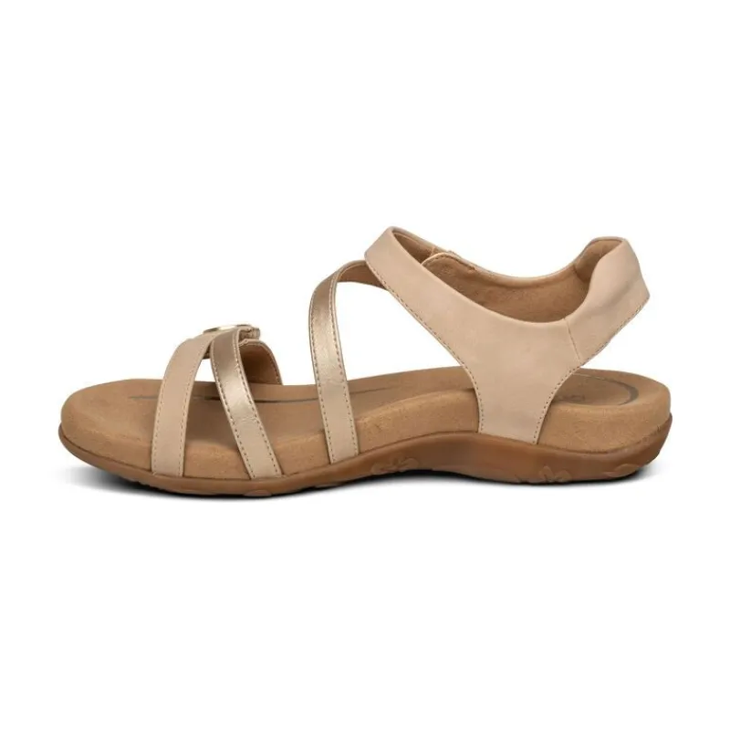 Aetrex Jess Adjustable Quarter Strap Sandal