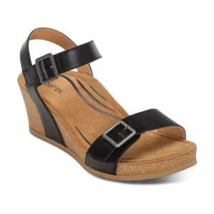 Aetrex Lexa Quarter Strap Wedge