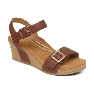 Aetrex Lexa Quarter Strap Wedge