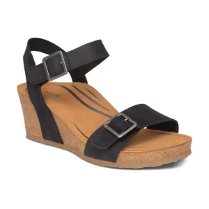 Aetrex Lexa Quarter Strap Wedge