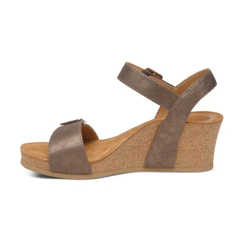 Aetrex Lexa Quarter Strap Wedge