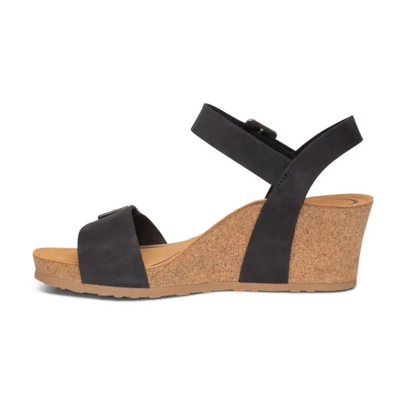 Aetrex Lexa Quarter Strap Wedge