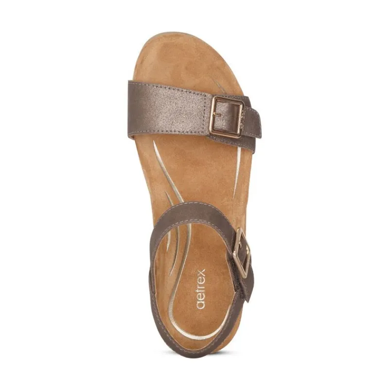 Aetrex Lexa Quarter Strap Wedge