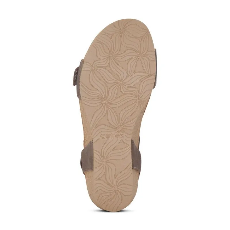Aetrex Lexa Quarter Strap Wedge