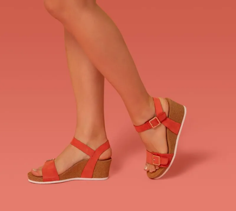 Aetrex Lexa Quarter Strap Wedge