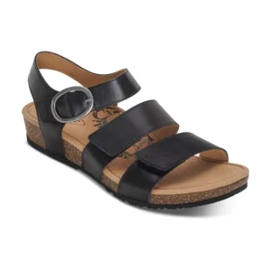 Aetrex Lilly Adjustable Quarter Strap Sandal