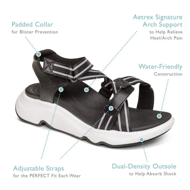 Aetrex Marz Adjustable Sport Sandal