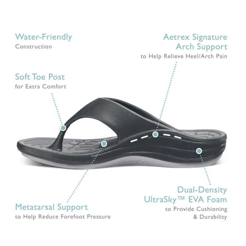 Aetrex Maui Orthotic Flips - Men
