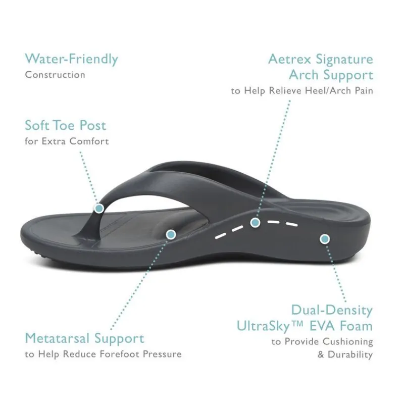 Aetrex Maui Orthotic Flips - Women