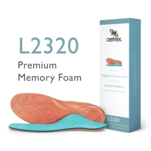 Aetrex Men'S Premium Memory Foam Posted Orthotics