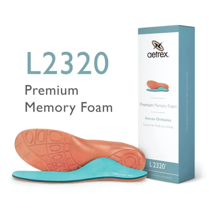 Aetrex Men'S Premium Memory Foam Posted Orthotics