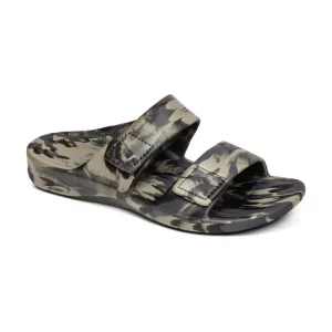 Aetrex Milos Orthotic Slides - Mens