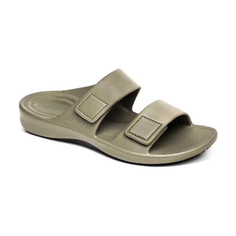 Aetrex Milos Orthotic Slides - Mens
