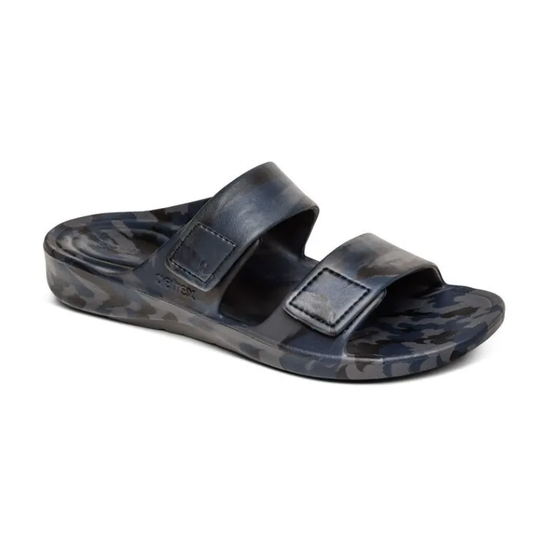 Aetrex Milos Orthotic Slides - Mens