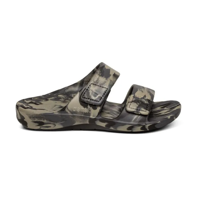 Aetrex Milos Orthotic Slides - Mens