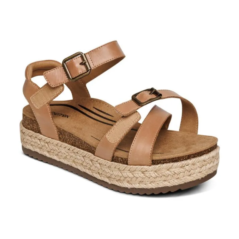 Aetrex Paula Platform Sandal