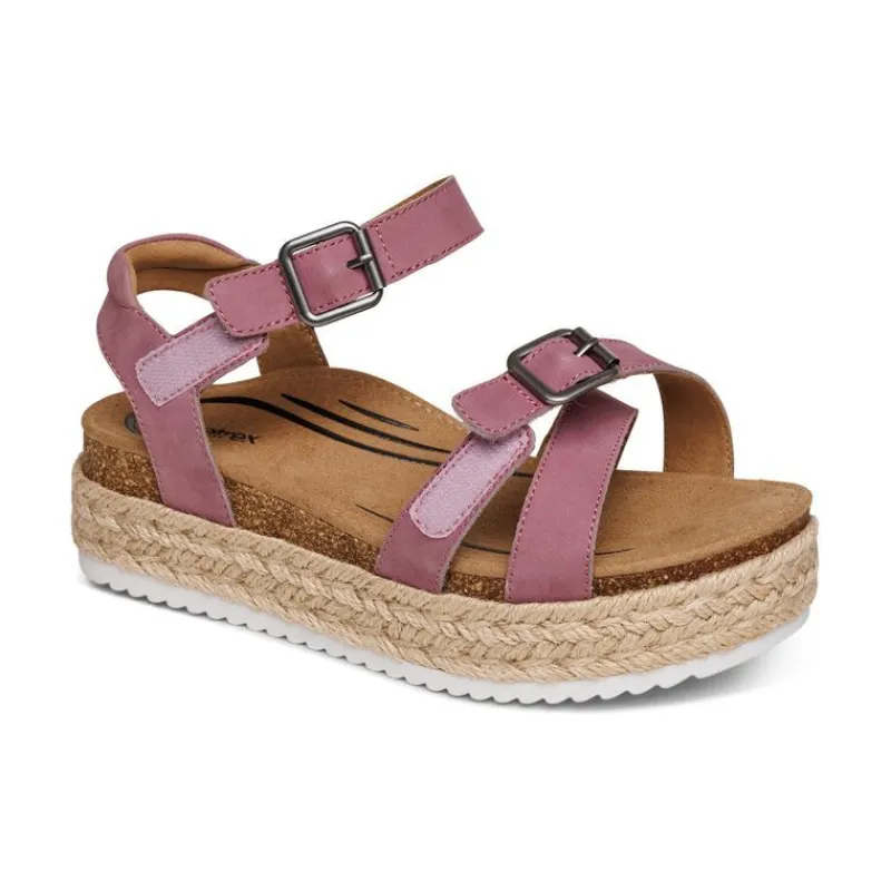 Aetrex Paula Platform Sandal