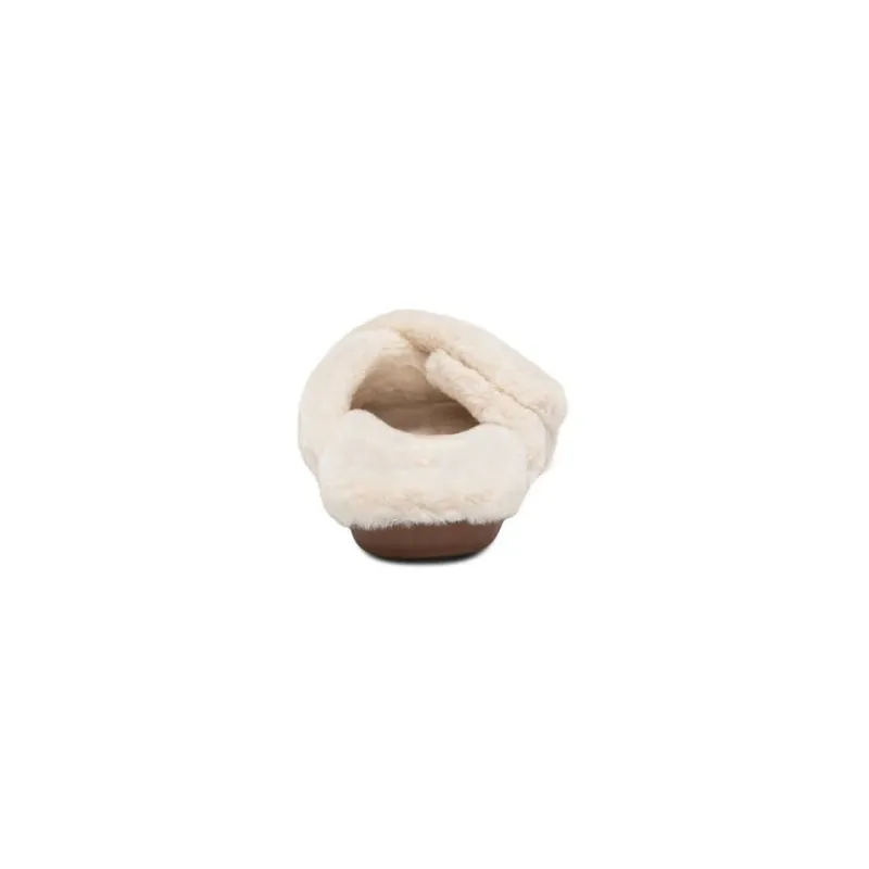 Aetrex Penelope Adjustable Faux Fur Slippers