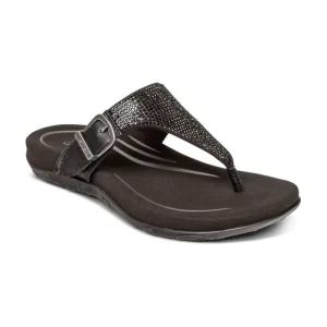 Aetrex Rae Adjustable Thong Sandal