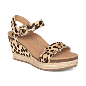 Aetrex Sydney Quarter Strap Espadrille Wedge