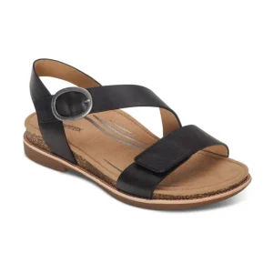 Aetrex Tamara Asymmetrical Quarter Strap Sandal