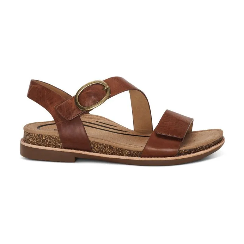 Aetrex Tamara Asymmetrical Quarter Strap Sandal