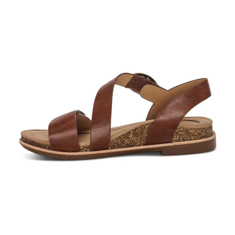 Aetrex Tamara Asymmetrical Quarter Strap Sandal