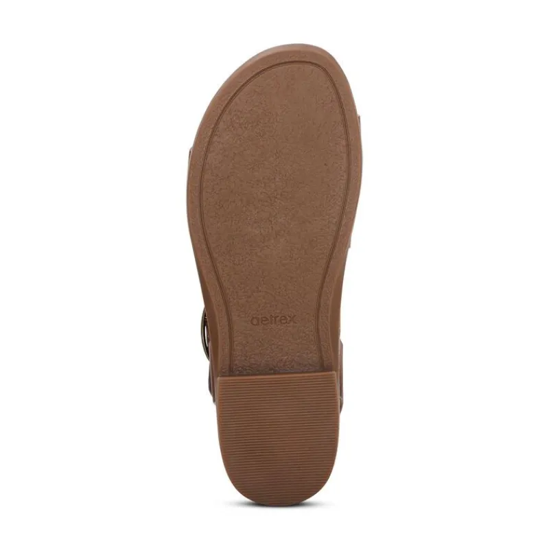 Aetrex Tamara Asymmetrical Quarter Strap Sandal