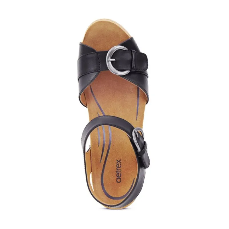 Aetrex Tory Open Toe Heels