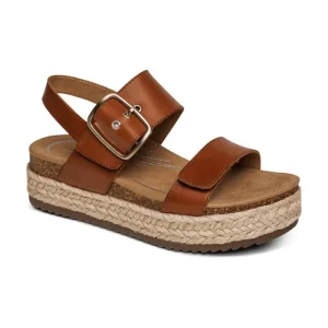 Aetrex Vania Arch Support Platform Sandal