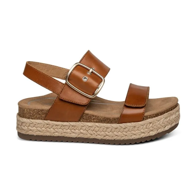 Aetrex Vania Arch Support Platform Sandal
