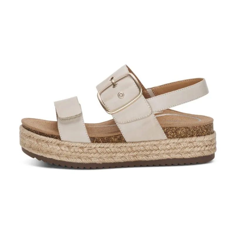 Aetrex Vania Arch Support Platform Sandal