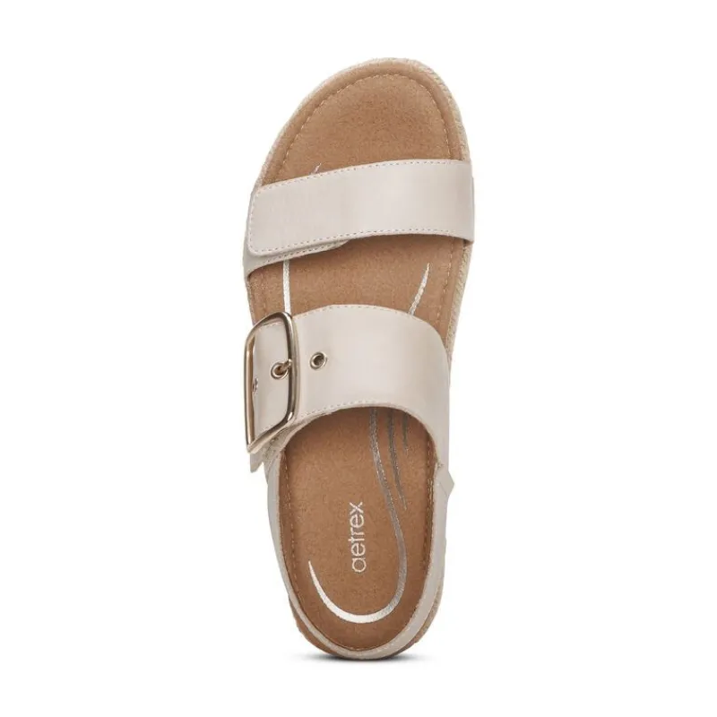Aetrex Vania Arch Support Platform Sandal