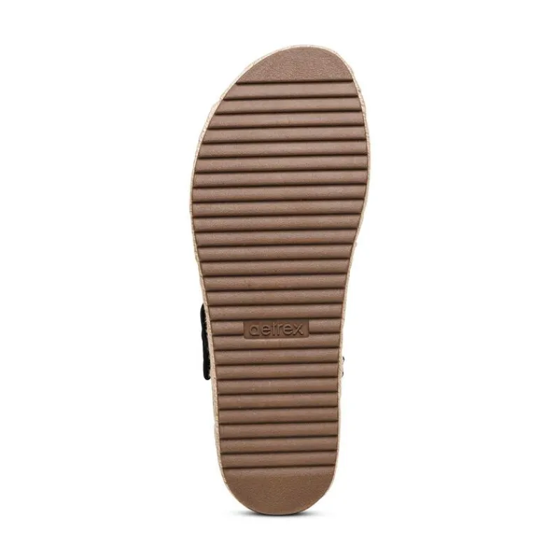 Aetrex Vania Arch Support Platform Sandal