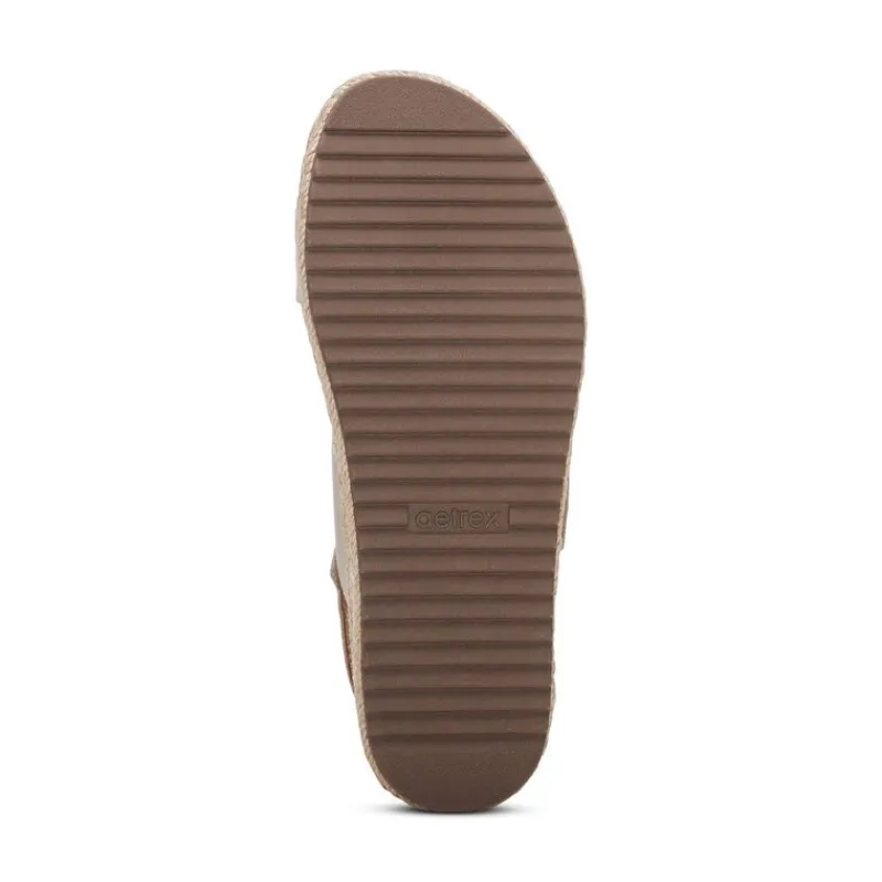 Aetrex Vania Arch Support Platform Sandal