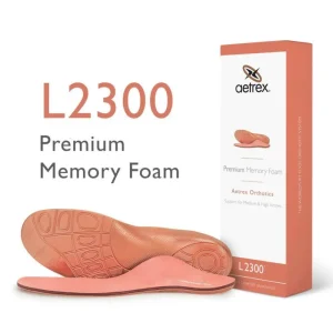 Aetrex Women'S Premium Memory Foam Orthotics - Insole For Extra Comfort